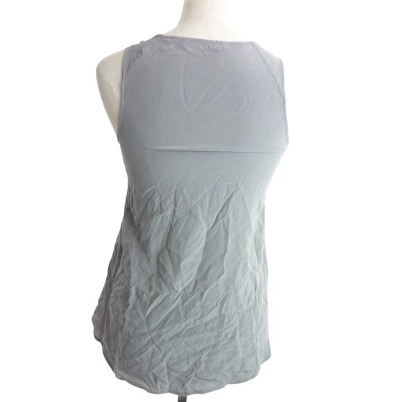 Everlane 100% silk grey scoop neck tank top Size xs - Picture 3 of 6